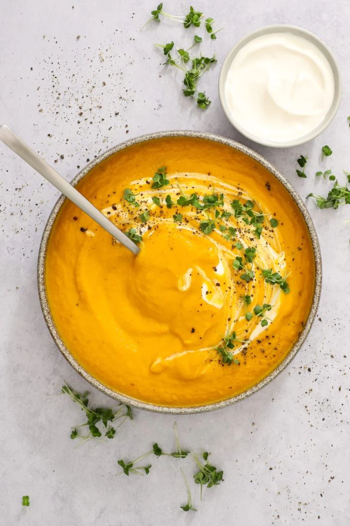Cremet gulerodssuppe